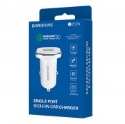 Автомобильное зарядное устройство Borofone BZ12A Lasting USB (белое) — 2