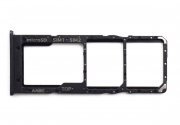Контейнер SIM для Samsung Galaxy A12 (A125F) (черный)