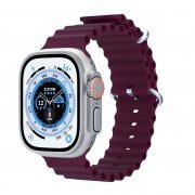 Ремешок ApW26 Ocean Band для Apple Watch 45 mm силикон (бордовый)