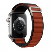 Ремешок ApW27 Alpine Loop для Apple Watch 38 mm текстиль (черно-коричневый)