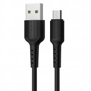 Кабель Borofone BX16 Easy (USB - micro-USB) черный
