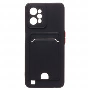 Чехол-накладка - SC315 с картхолдером для Realme C31 (черная) — 1