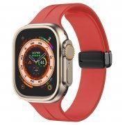 Ремешок - ApW29 для Apple Watch 42 mm силикон на магните (красный)