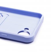 Чехол-накладка - SC304 с картхолдером для Realme C30 (светло-лиловая) — 2