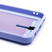 Чехол-накладка - SC304 с картхолдером для Realme C30 (светло-лиловая) — 1