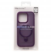 Чехол-накладка - SM088 SafeMag для Apple iPhone 15 Pro (лиловая)