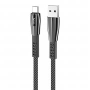 Кабель Hoco U70 (USB - Type-C) (темно-серый)