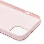 Чехол-накладка ORG Silicone Case SafeMag с анимацией для Apple iPhone 13 (розовый мел) — 2