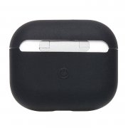Чехол Soft touch для кейса Apple AirPods 3 (черный) — 3