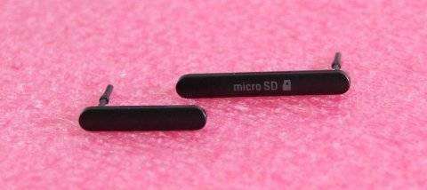 Набор заглушек (SIM+MicroSD) для Sony Xperia M4 (E2303) (черный) — 1