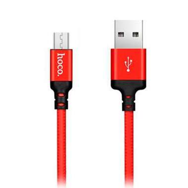 Кабель HOCO X14 Times Speed (USB - micro-USB) (красно-черный) — 1