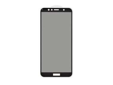 Защитное стекло Premium для Huawei Y6 2018 (полное покрытие) (черное) — 1