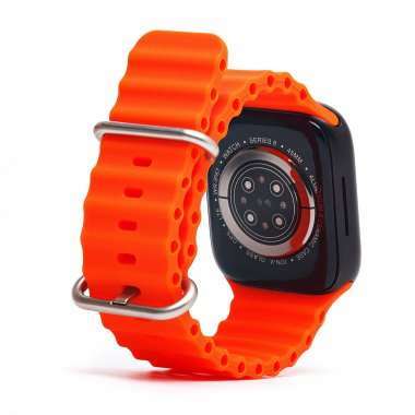 Ремешок - ApW26 Ocean Band Apple Watch 49 mm Watch 42/44/45/49мм силикон (оранжевый) — 4