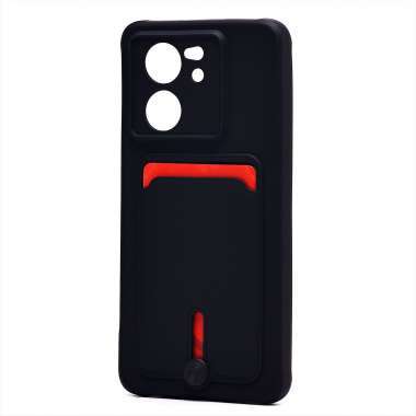Чехол-накладка с картхолдером для Xiaomi 13T (черная) — 7