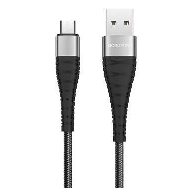 Кабель Borofone BX32 Munificent (USB - micro USB) 100см (черный) — 1