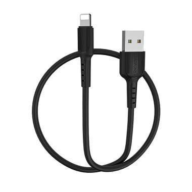 Кабель Borofone BX16 Easy (USB - lightning) 100см 2A (черный) — 4