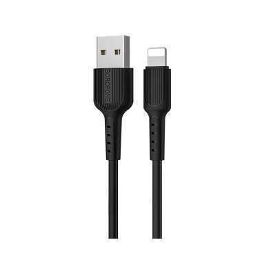 Кабель Borofone BX16 Easy (USB - lightning) 100см 2A (черный) — 1