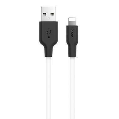 Кабель Hoco X21 Plus (USB - lightning) 100см 2.4A (черно-белый) — 1