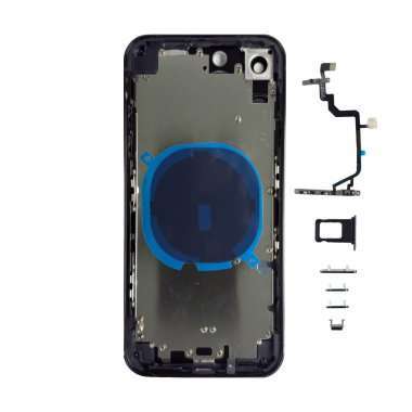 Корпус для Apple iPhone XR в стиле iPhone 16 Pro (черный)